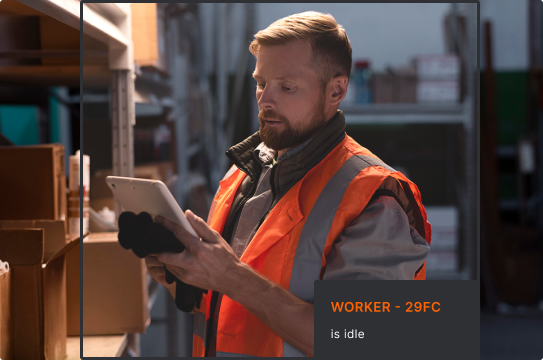 worker with tablet